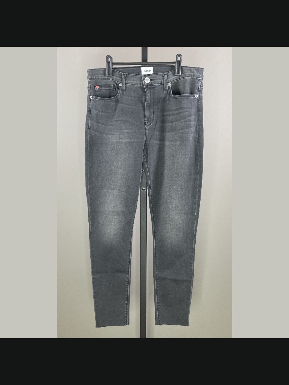 NEW Hudson Jeans Womens 31 gray denim Natalie skinny ankle designer casual